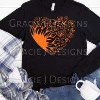 FALL HEART - ORANGE PRINT