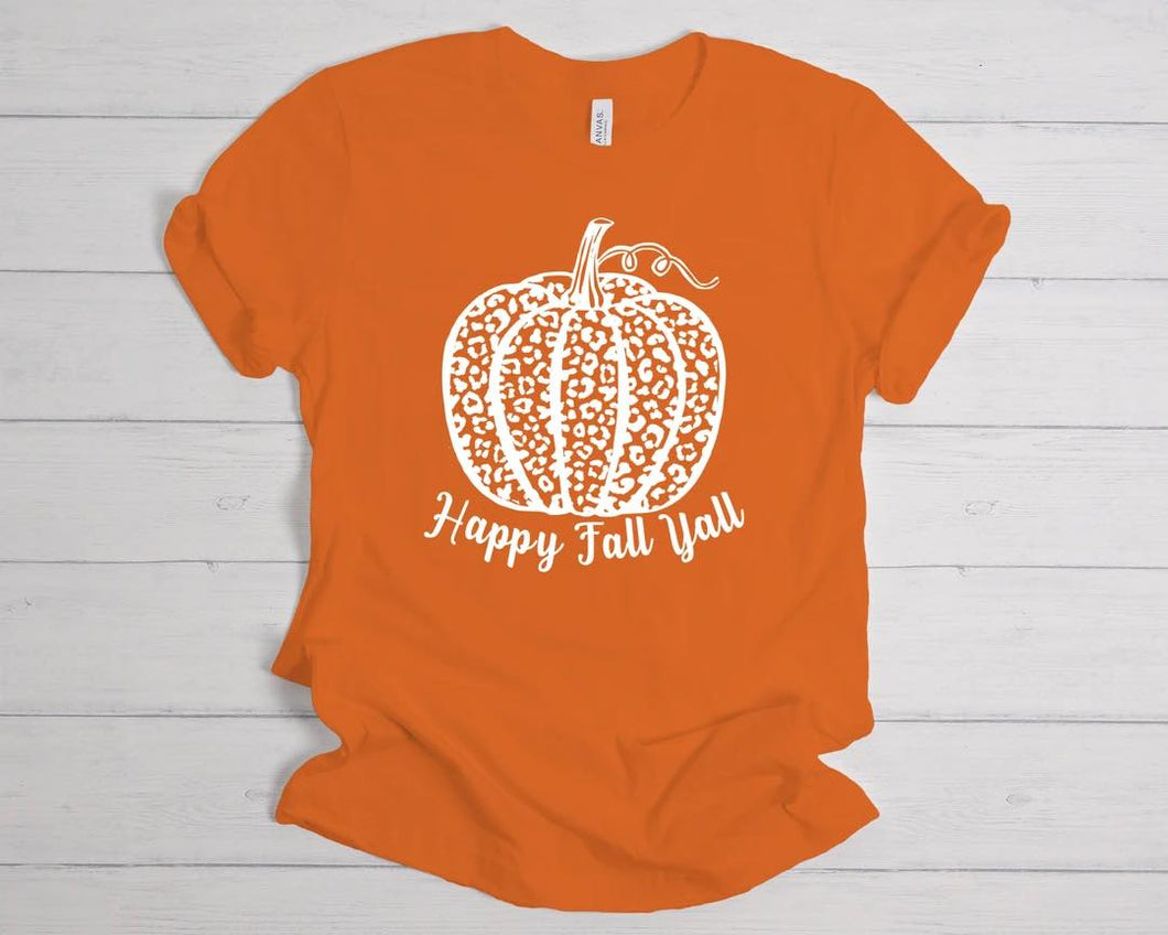 HAPPY FALL YALL  - WHITE DESIGN